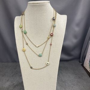 Joan Rivers Evil Eye Bead Necklace 62 In Long